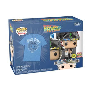 POP! Tee Box Doc with Helmet #959 Glow in the Dark Exclusive Back to the Future