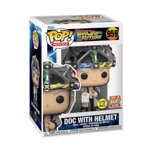 POP! & Tee Box Doc with Helmet #959 Glow in the Dark Exclusive Back to the Future